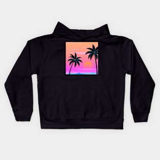 summer at the beach Kids Hoodie